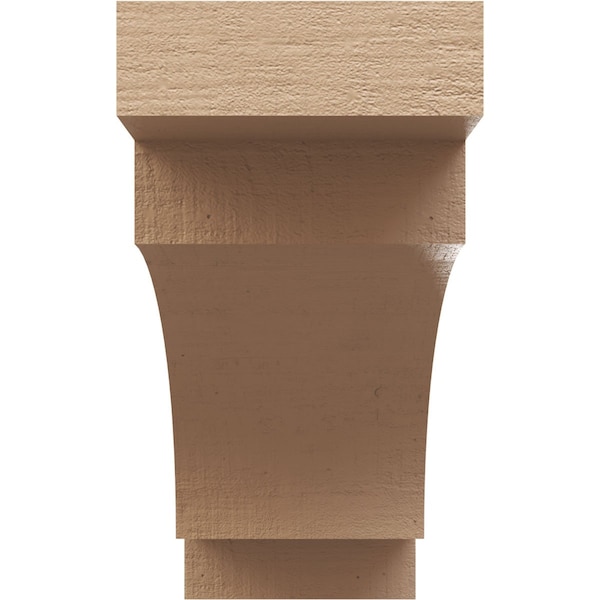 7in. W X 21in. D X 14in. H Series 3 Classic Mediterranean Rough Cedar Woodgrain Corbel, Primed Tan